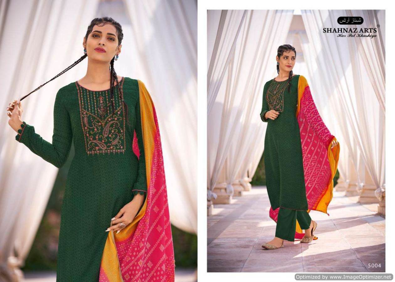 Shahnaz Presents  Gulmohar Vol  4  Designer Dress Material