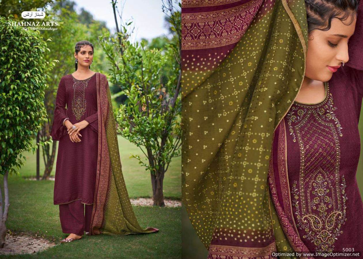 Shahnaz Presents  Gulmohar Vol  4  Designer Dress Material