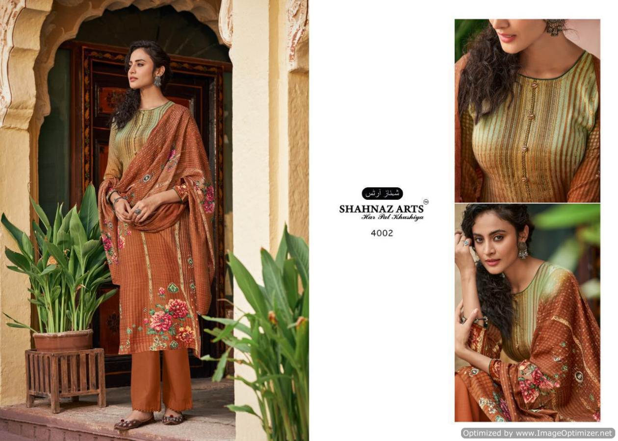 Shahnaz  Presents Gulshan Vol 5 Designer Dress Material