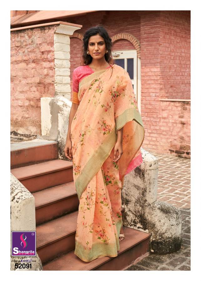 Women's Mysore Cotton Silk Peach Saree With Unstitched Blouse : Amazon.in:  Fashion