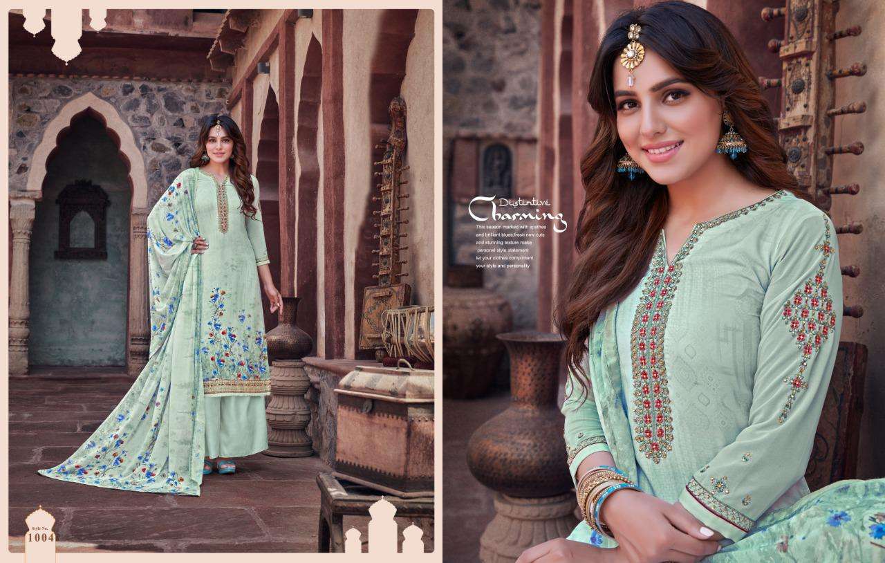 Zubeda   Presents Silky  Printed Suits