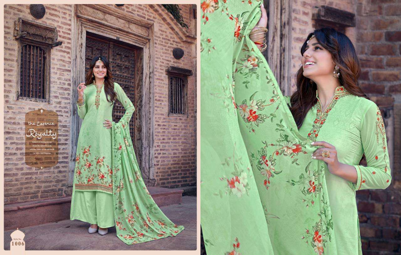 Zubeda   Presents Silky  Printed Suits