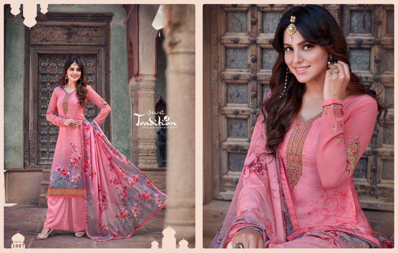 Zubeda   Presents Silky  Printed Suits