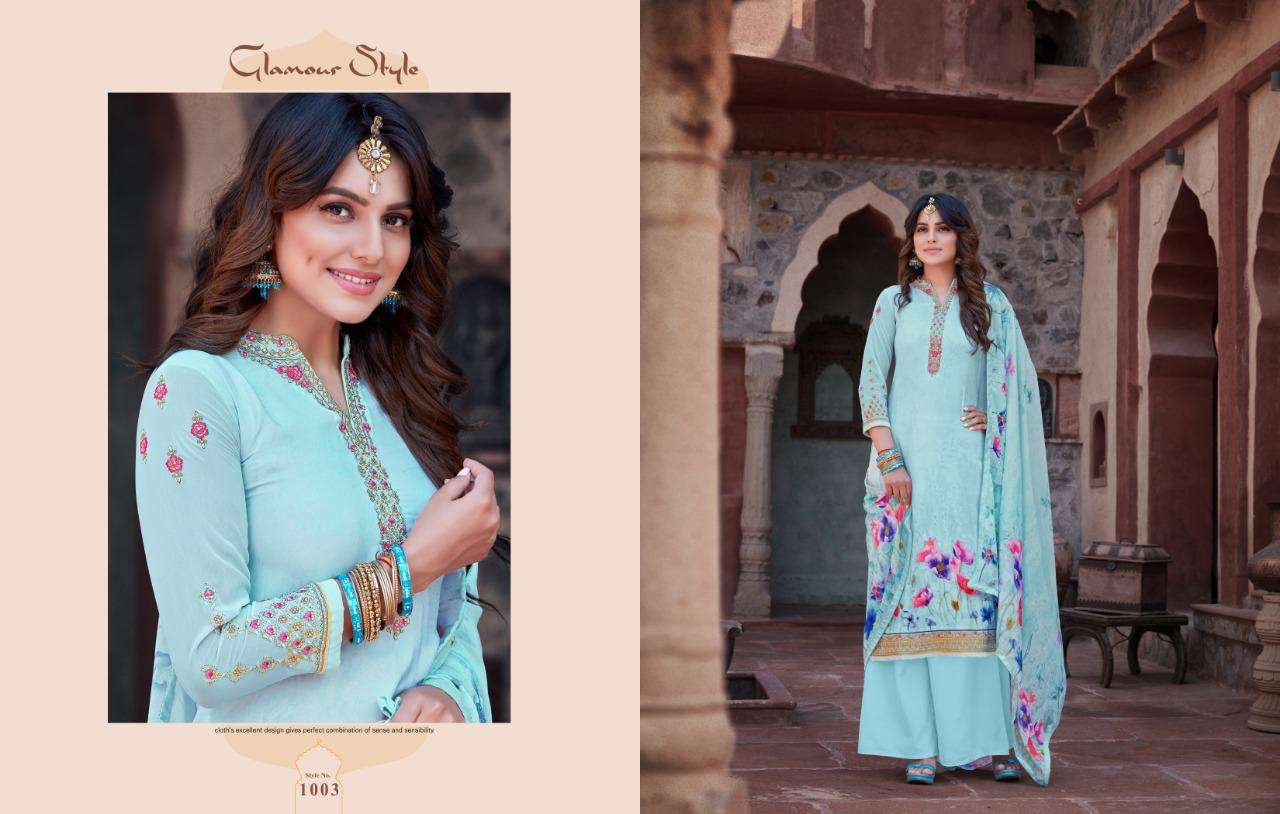 Zubeda   Presents Silky  Printed Suits