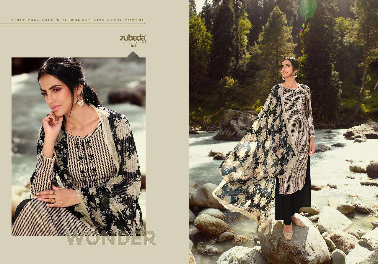 Zubeda  Presents Zeen  Printed Dress Material