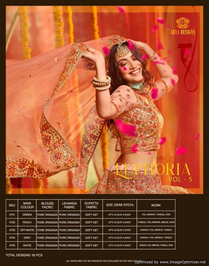 Arya Presents  Euphoria Vol  5 Exclusive Collection Of Bridal Wear Lehenga