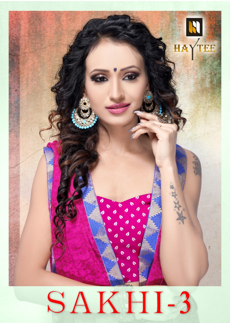 Haytee   Present   Sakhi 3 Heavy Rennial Printed Saree