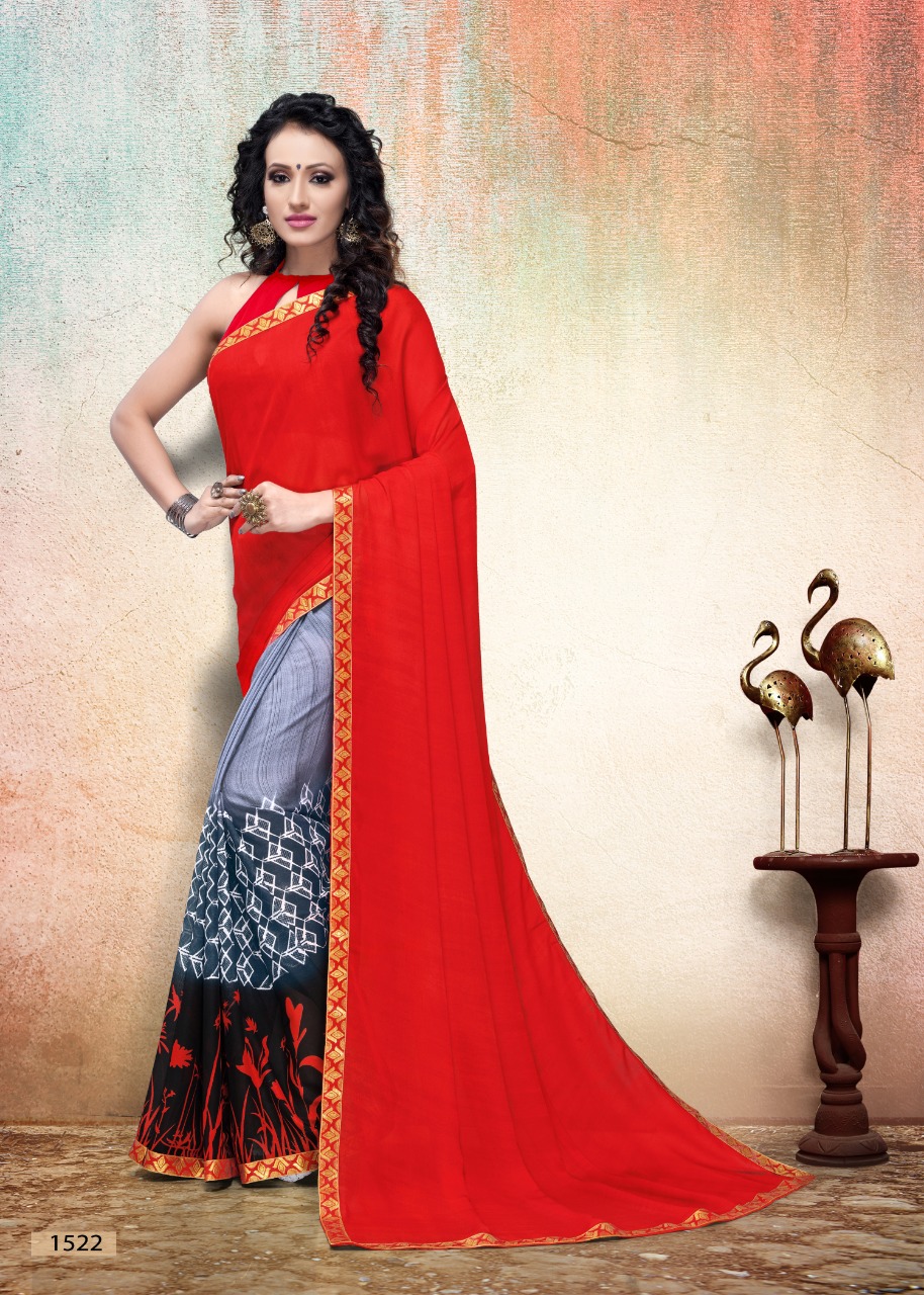 Haytee   Present   Sakhi 3 Heavy Rennial Printed Saree