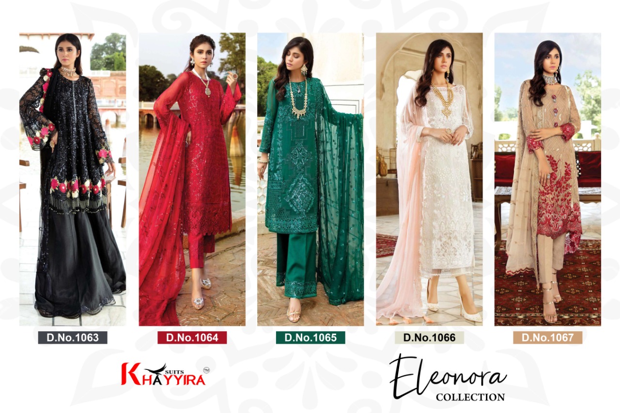 Khayyira Presents Eleonra Collection Designer Pakistani Suits Collection