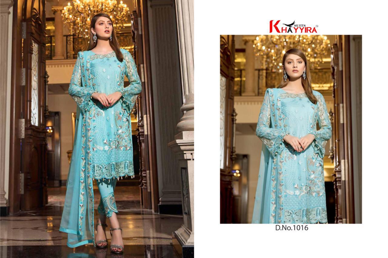 Khayyira Presents Fuchsia Designer Pakistani Salwar Suits