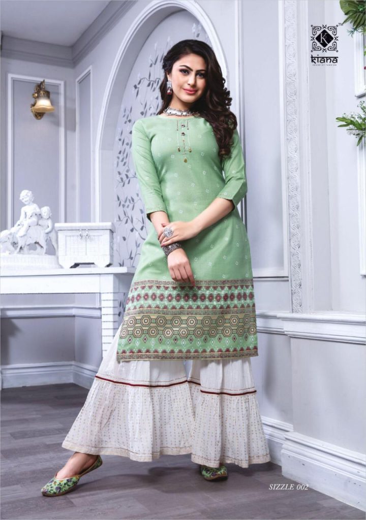 Kiana  Presents Sizzle Party Wear Kurti With Bottom Collection