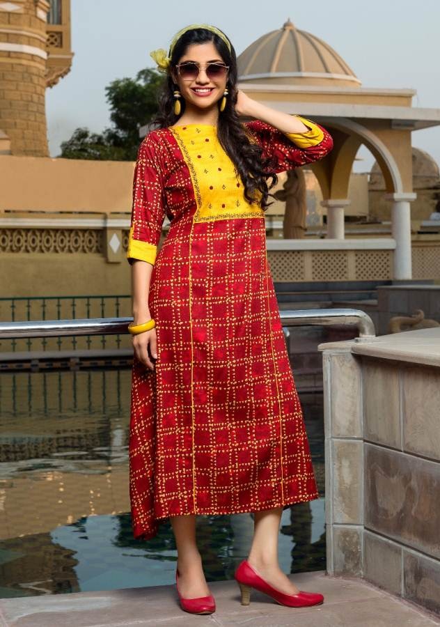 Manisha Fashion Present Mili Juli Vol 1 Designer Printed Kurtis Catalogue.