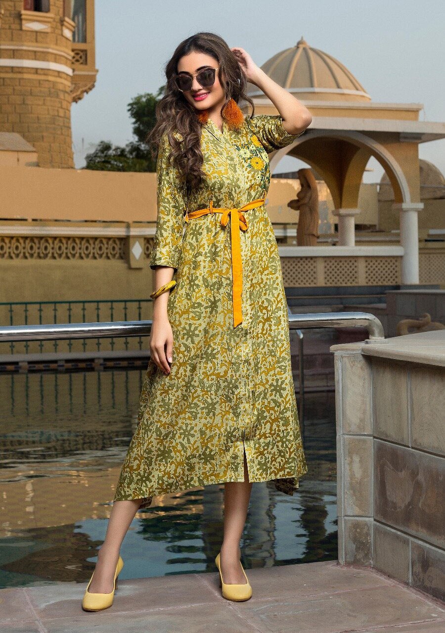 Manisha Fashion Present Mili Juli Vol 1 Designer Printed Kurtis Catalogue.