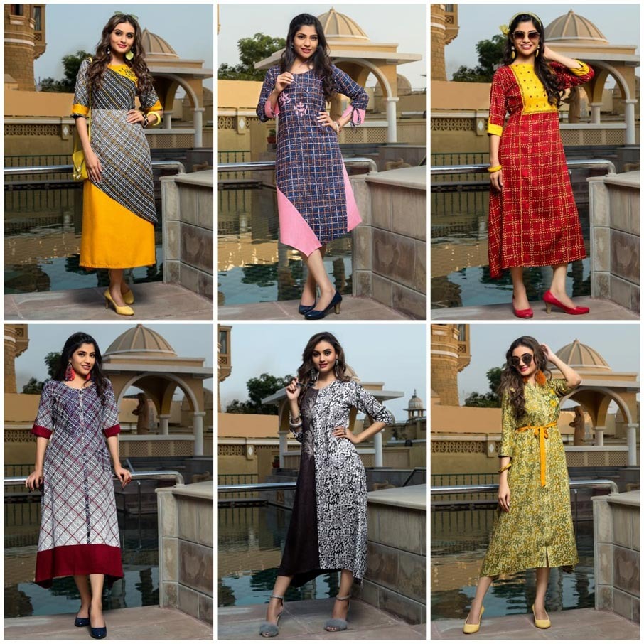 Manisha Fashion Present Mili Juli Vol 1 Designer Printed Kurtis Catalogue.