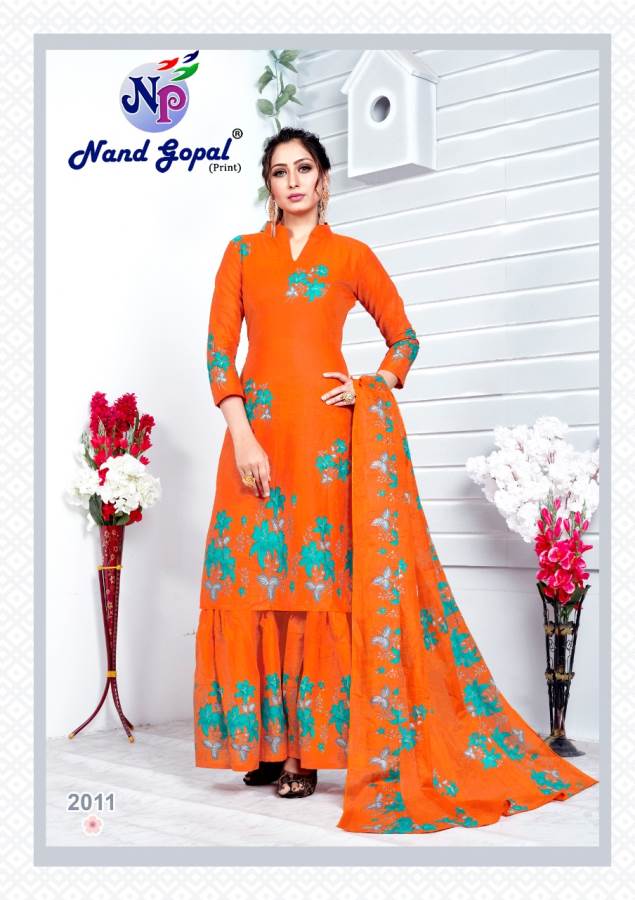 Nand Gopal Presents Madhubala Collection Of Pure Cotton Classy Printed Dress Materials