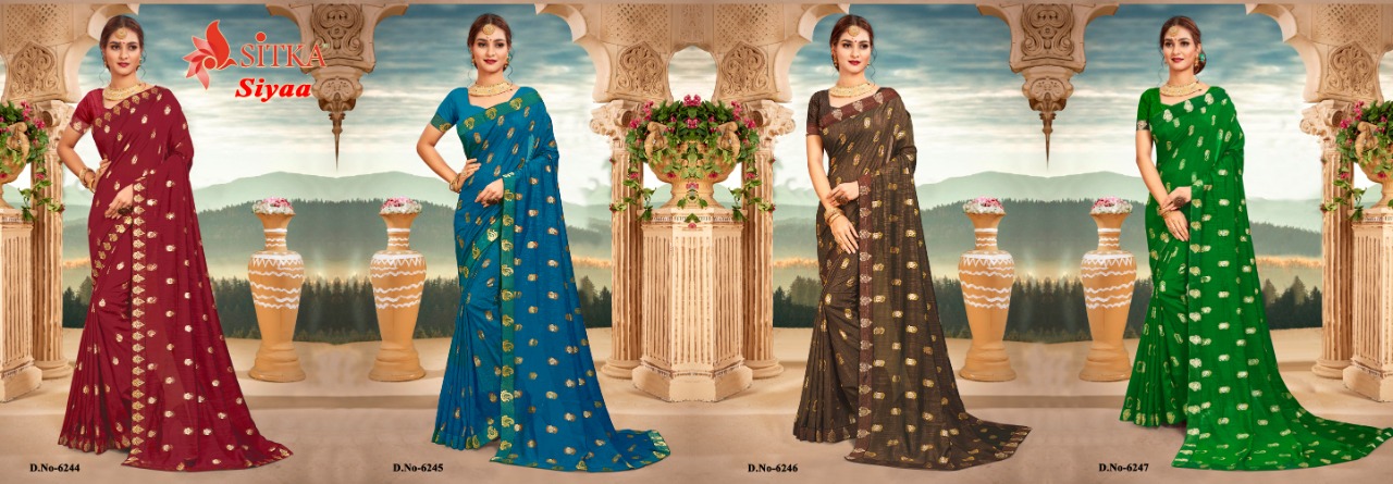 Sitka  Presents Siyaa Printed Saree Collection