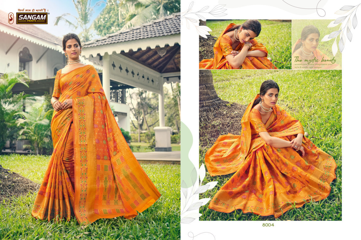 Sangam Presents Pahnawa Heavy Banarasi Silk Sarees Collection