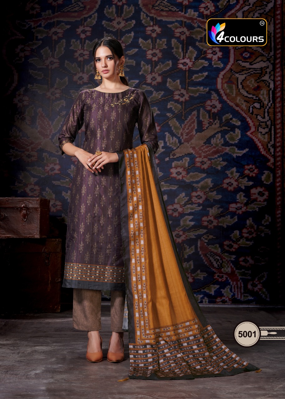 4colours Presents Rajwadi Designer Kurti  Collection