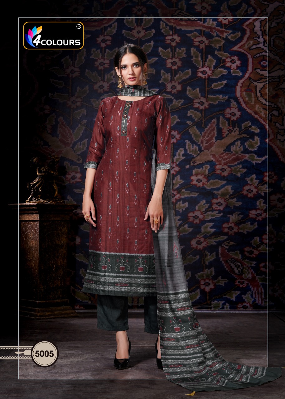 4colours Presents Rajwadi Designer Kurti  Collection