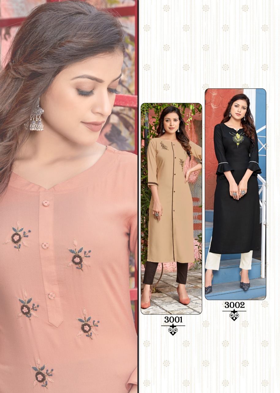 4 Colours Presents  Womaniya  Kurti With Bottom