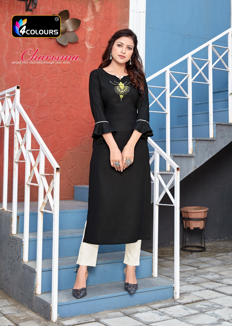 4 Colours Presents  Womaniya  Kurti With Bottom