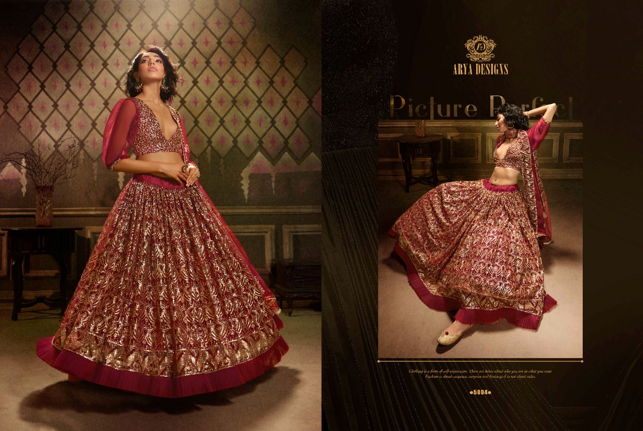 Arya Presents  Cinderella Vol 9 Designer Wedding Wear Heavy Lehenga