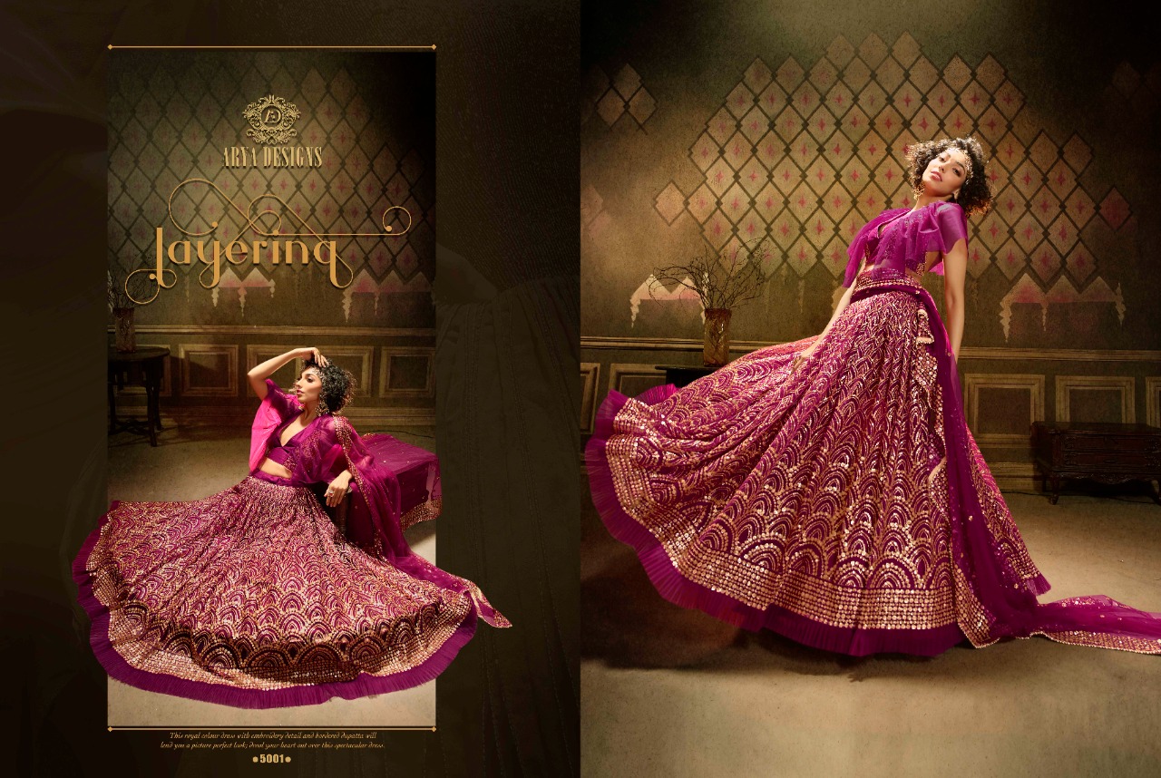 Arya Presents  Cinderella Vol 9 Designer Wedding Wear Heavy Lehenga