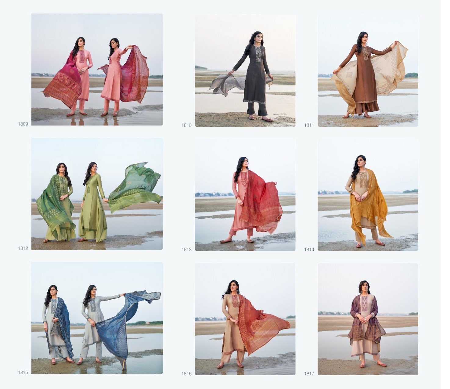 Bela  Presents  Kaira 1809 Series Designer Salwar Suit Collection