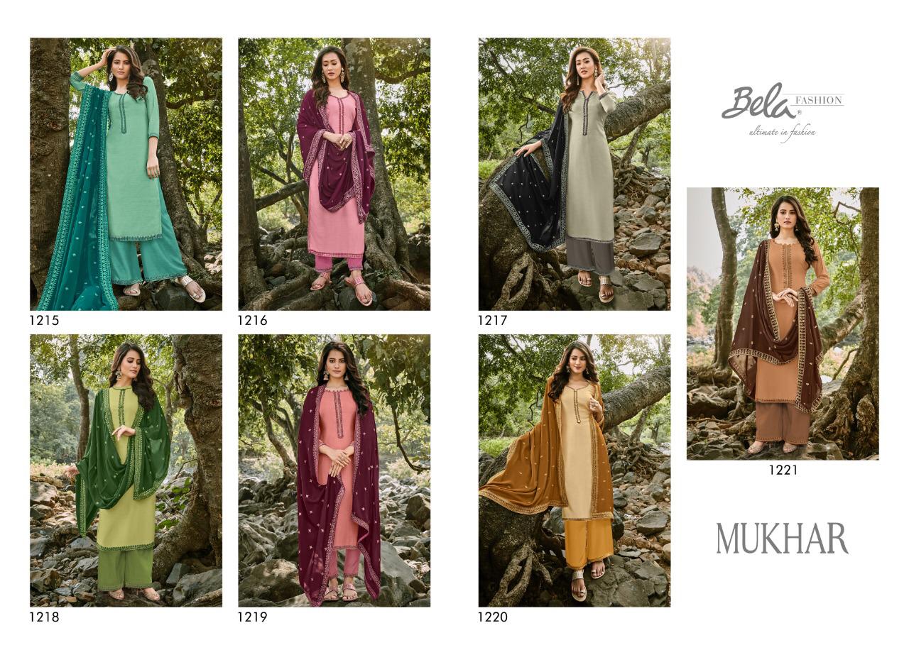 Bela  Presents Mukhar 1215 Series Designer Salwar Suit