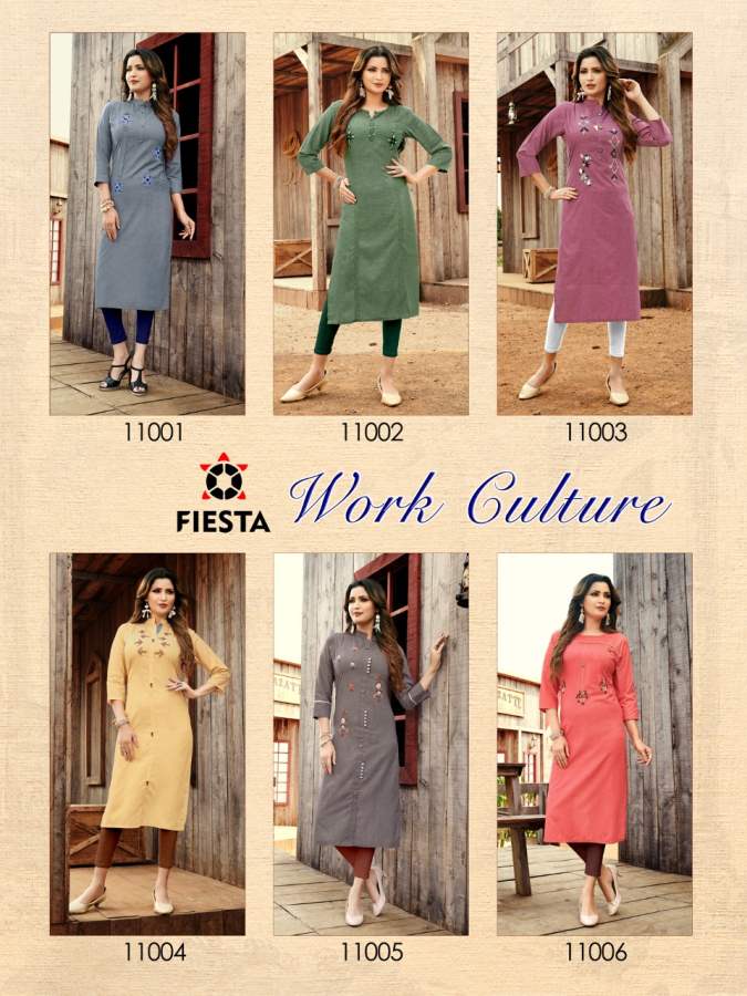 Fiesta Presents  Work Culture  Casual Wear Kurti Collection