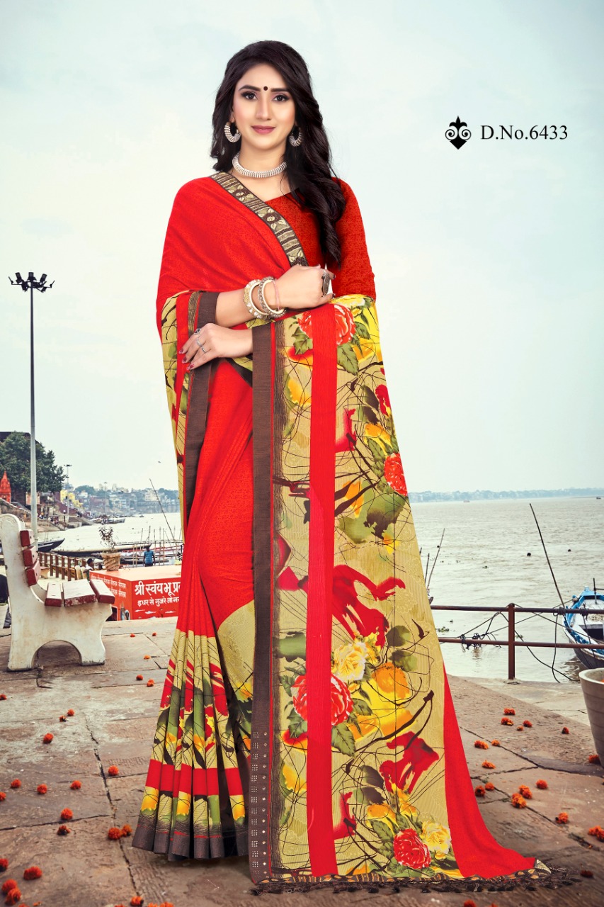 Haytee  Presents Monalisa  Printed Sarees Collection