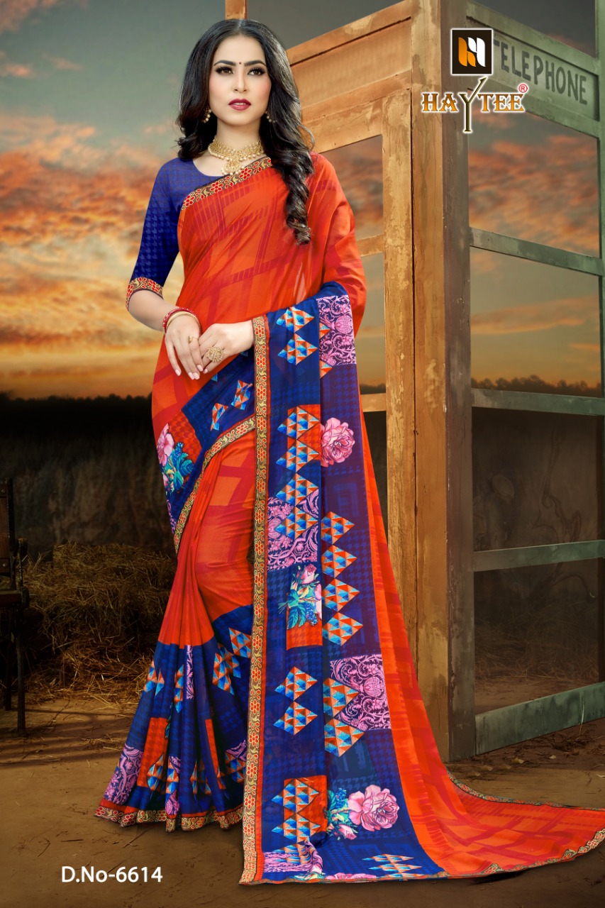 Haytee  Presents Fuzzy  Vol 20 Casual  Printed Sarees Collection