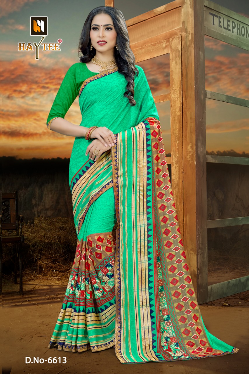 Haytee  Presents Fuzzy  Vol 20 Casual  Printed Sarees Collection