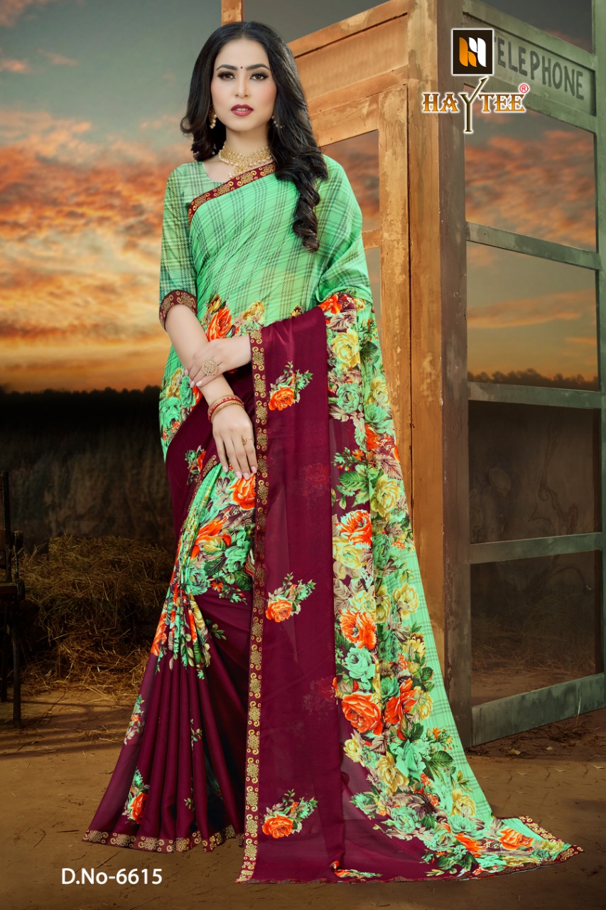 Haytee  Presents Fuzzy  Vol 20 Casual  Printed Sarees Collection