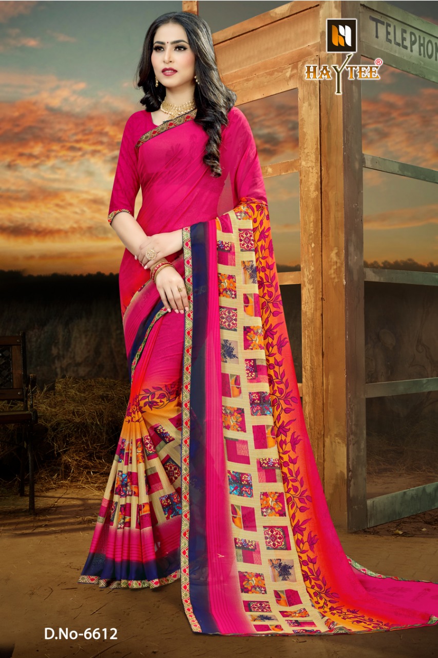 Haytee  Presents Fuzzy  Vol 20 Casual  Printed Sarees Collection