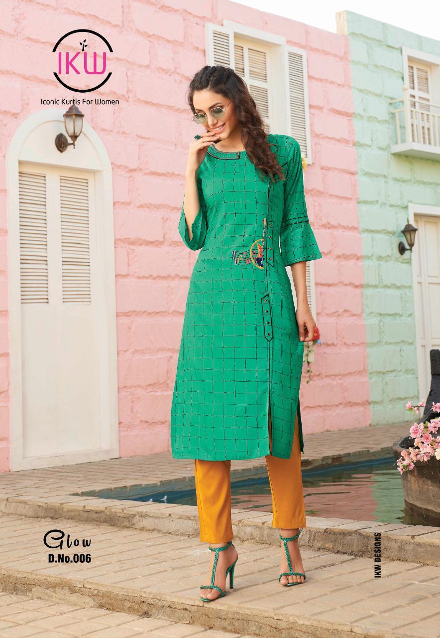 Ikw  Presents Glow  Casual Wear Kurti Collection