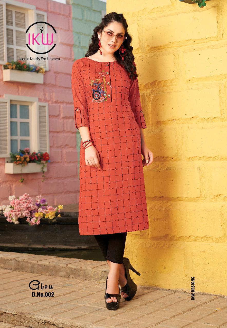 Ikw  Presents Glow  Casual Wear Kurti Collection