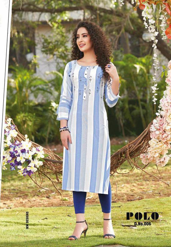 Ikw  Presents Polo Casual Wear  Kurti Collection