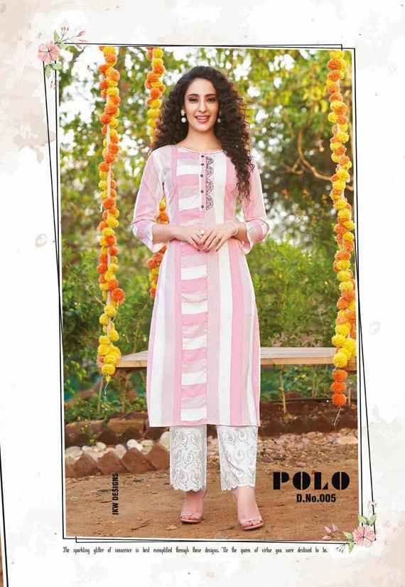 Ikw  Presents Polo Casual Wear  Kurti Collection