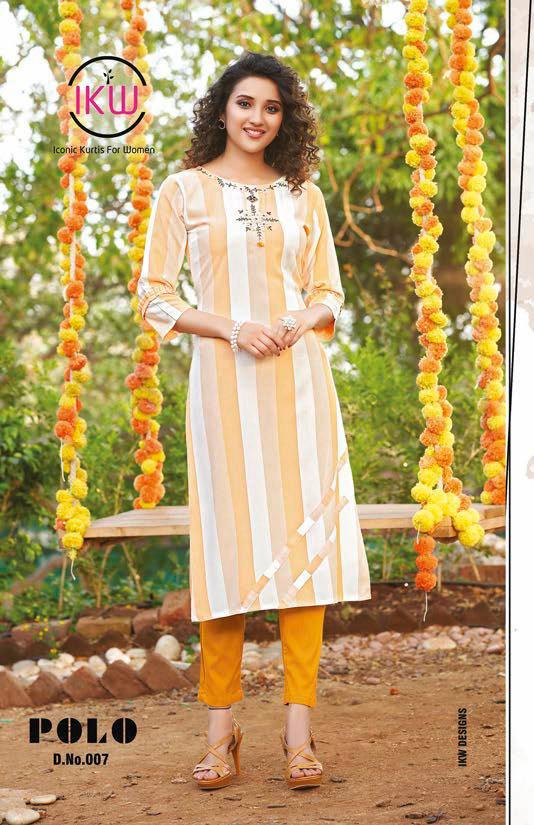 Ikw  Presents Polo Casual Wear  Kurti Collection