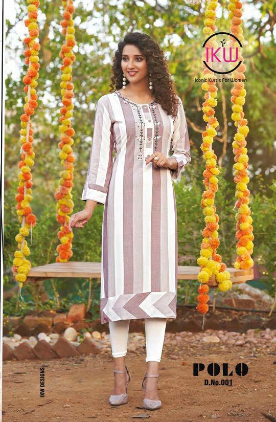 Ikw  Presents Polo Casual Wear  Kurti Collection