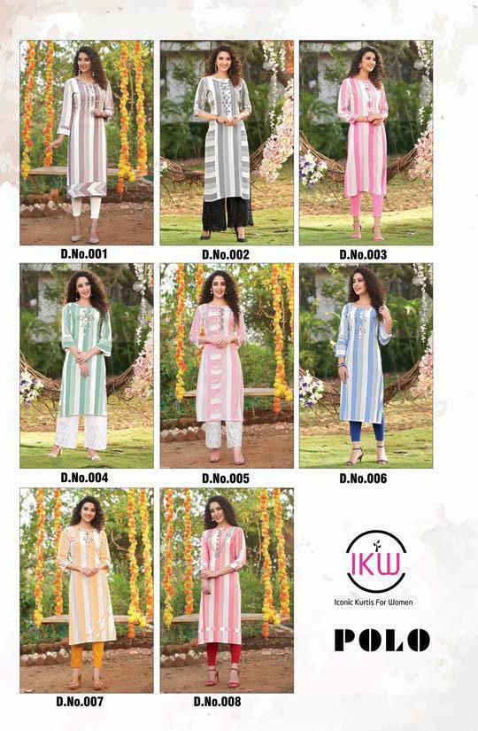 Ikw  Presents Polo Casual Wear  Kurti Collection