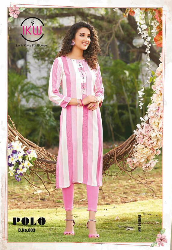 Ikw  Presents Polo Casual Wear  Kurti Collection