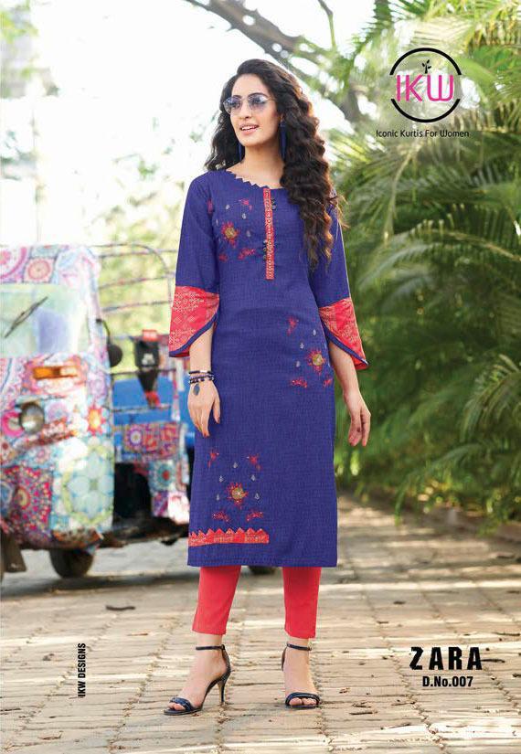 Ikw Presents Zara  Vol 2  Casual Wear Kurti Collection