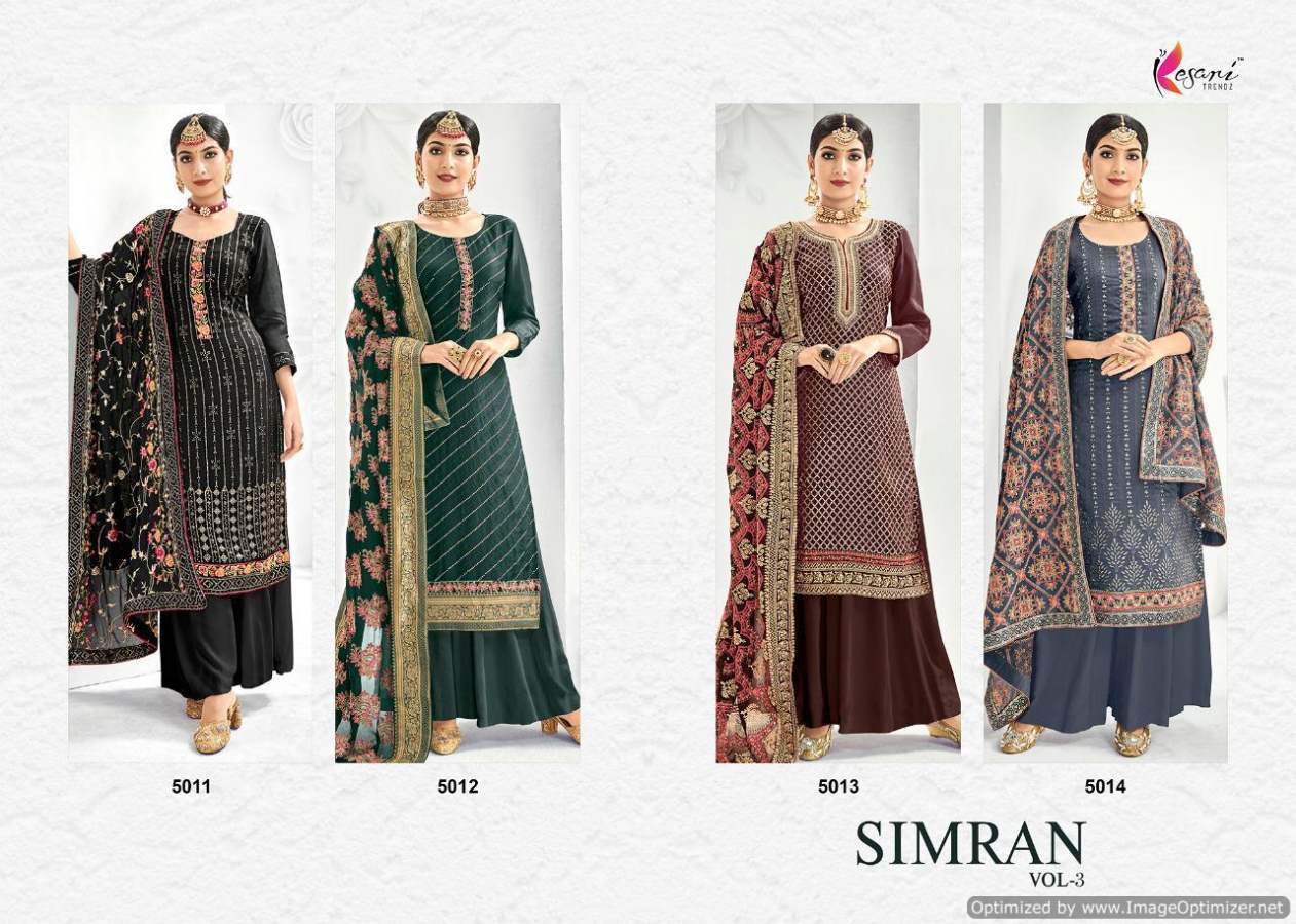 Kesari  Presents Simran Vol  3 Designer Salwar Suits