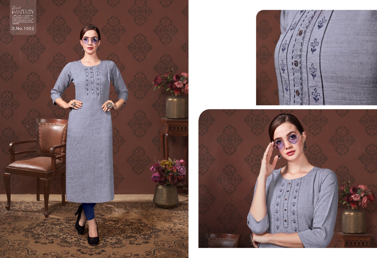 S More  Presents Dedent  Party Wear Kurti Collection