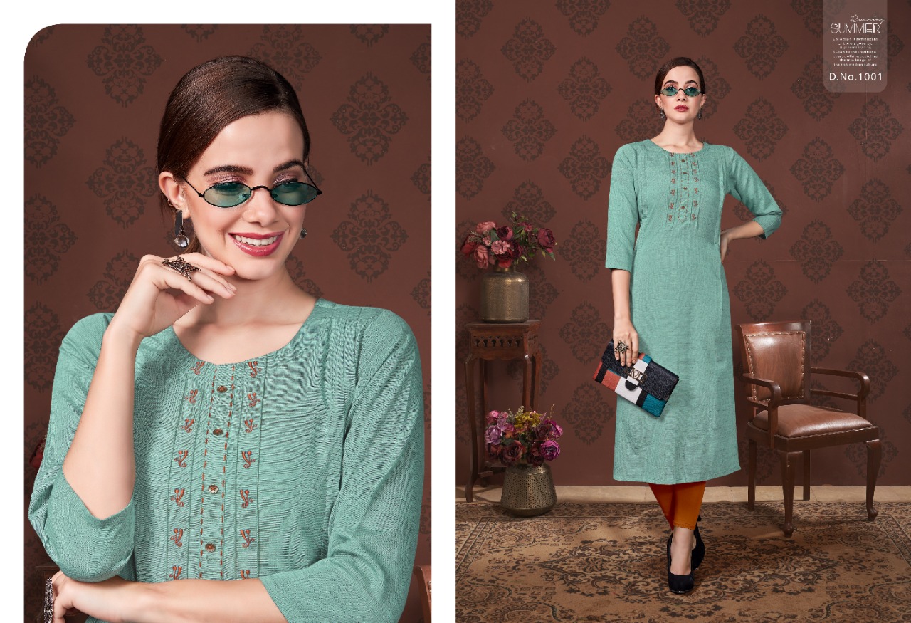 S More  Presents Dedent  Party Wear Kurti Collection