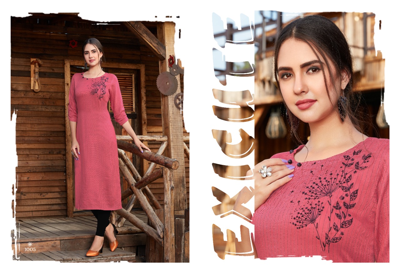 S More  Presents Plazma  Party Wear Kurti Collection