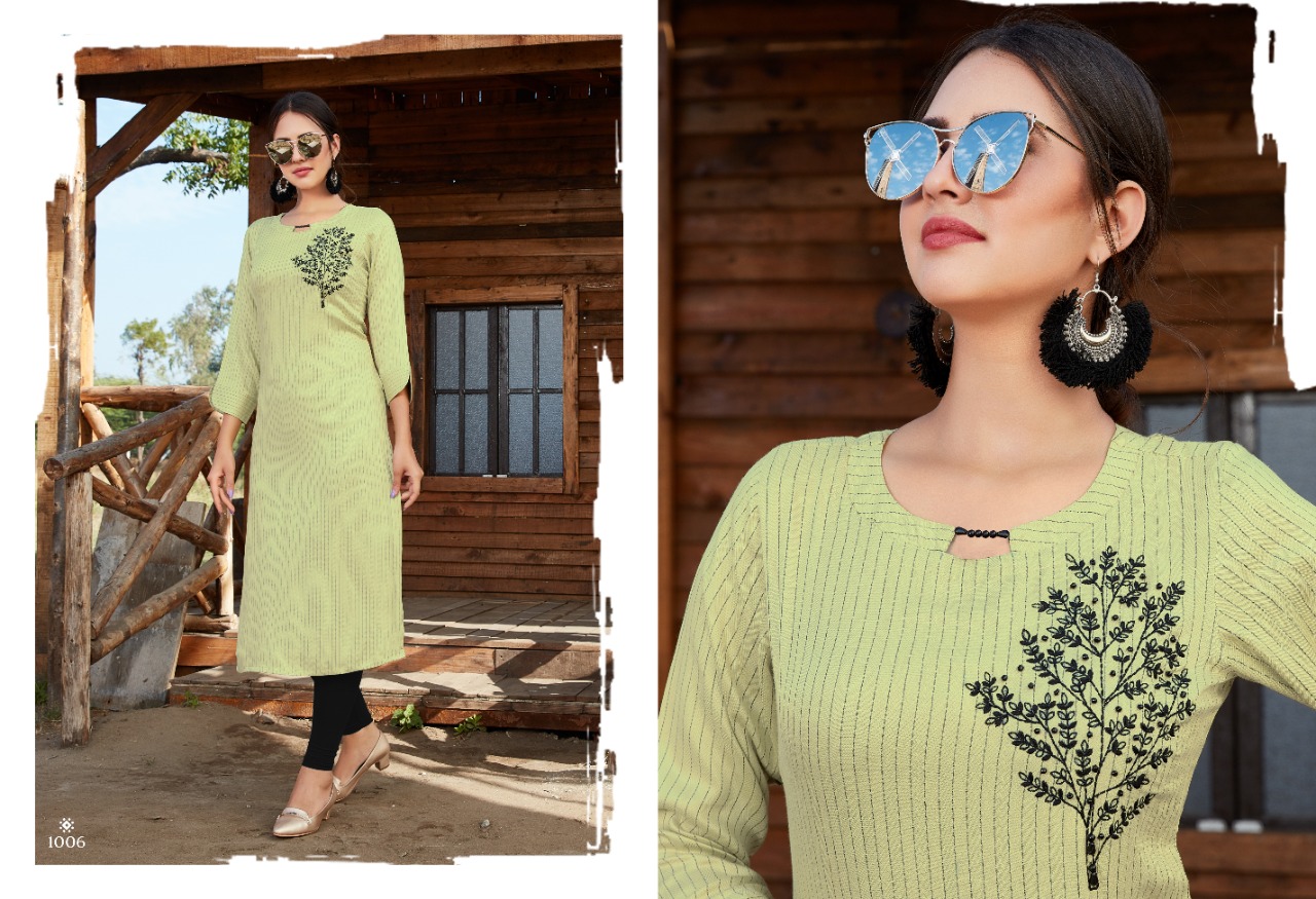 S More  Presents Plazma  Party Wear Kurti Collection