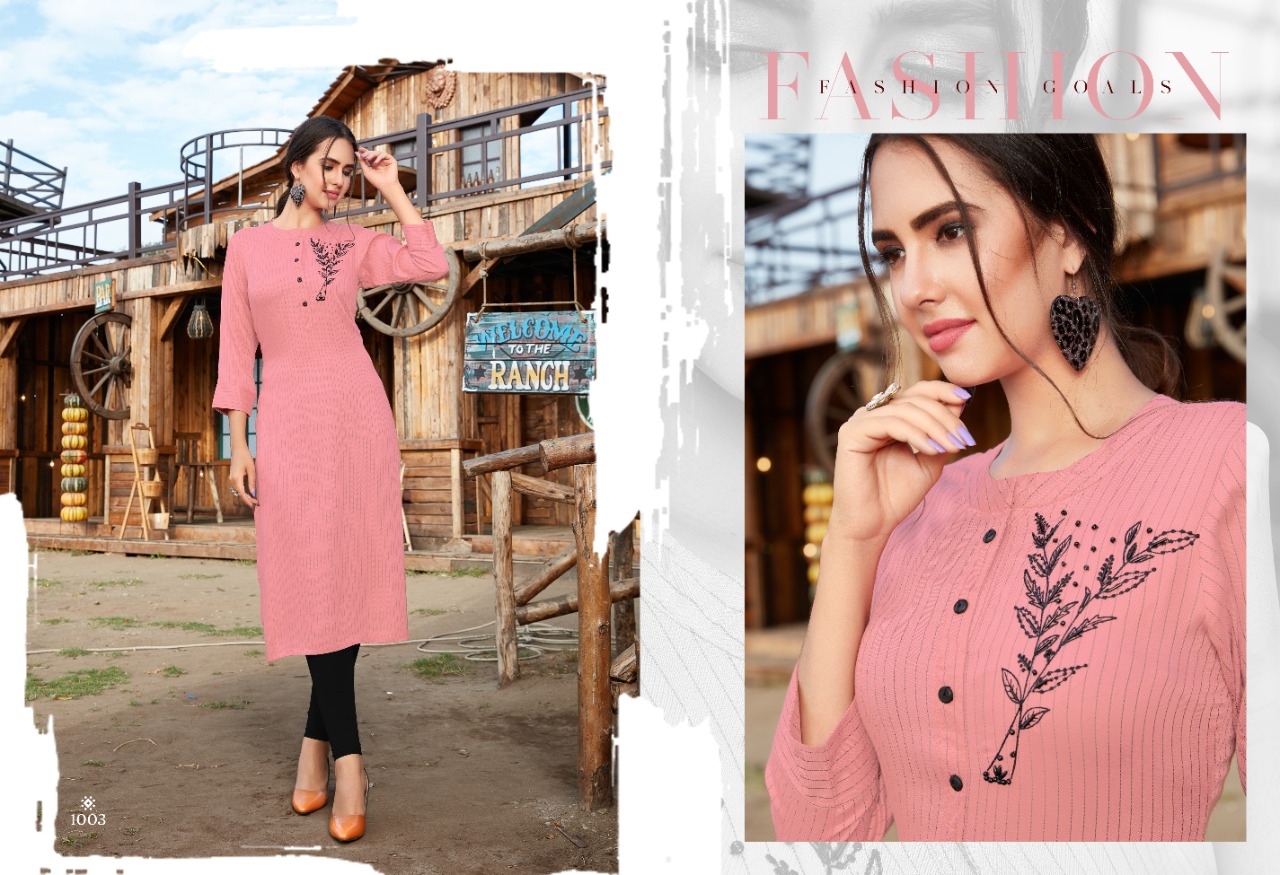 S More  Presents Plazma  Party Wear Kurti Collection